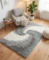 Cozy Haven Shag Collection Area Rug -  Oasis Rectangle Sage Green  lifestyle 59