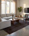 Nordic Loom Geometric Collection Area Rug - Oslo Rectangle Jet Black  lifestyle 76