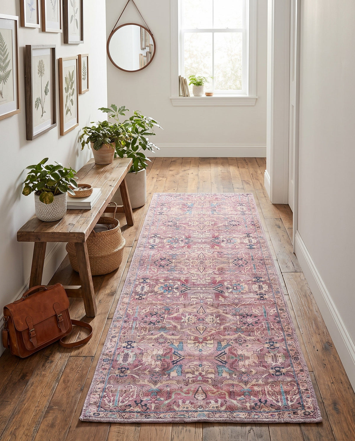 Vintage Memories Collection Area Rug -  Memories Runner Pink  lifestyle 149