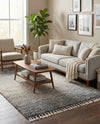 Cozy Cove Shag Collection Area Rug -  Lagoon Rectangle Gray  lifestyle 13