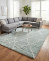Cozy Haven Shag Collection Area Rug - Serenity (Sage Green) Rectangle Sage Green  lifestyle 16