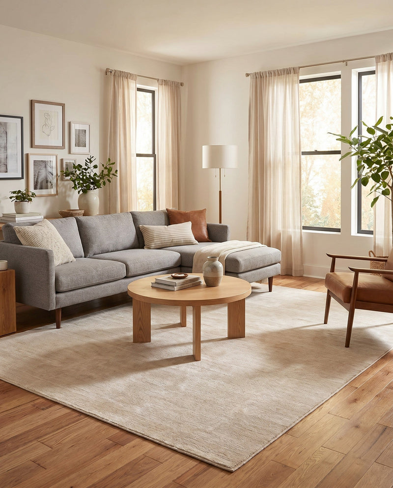 Bloomsbury Elegance Collection Area Rug -  Kensington (Ivory) Rectangle Ivory  lifestyle 7