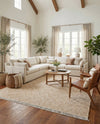 Woven Seaside Jute Collection Area Rug - Oia Rectangle White and Natural  lifestyle 25