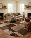 Autumn Meadow Collection Area Rug -  Sycamoreside (Light Brown) Oval Light Brown  lifestyle 36