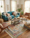 Caribbean Breeze Collection Area Rug -  Grenada Rectangle Multi  lifestyle 32
