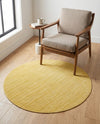Soho Elegance Collection Area Rug - Chelsea (Gold) Round Gold  lifestyle 49