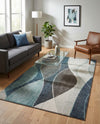 Autumn Meadow Collection Area Rug -  Emberglow Rectangle Blue Gray  lifestyle 24