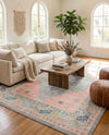 Savannah Series Collection Area Rug -  Augusta (Pink) Rectangle Pink  lifestyle 8
