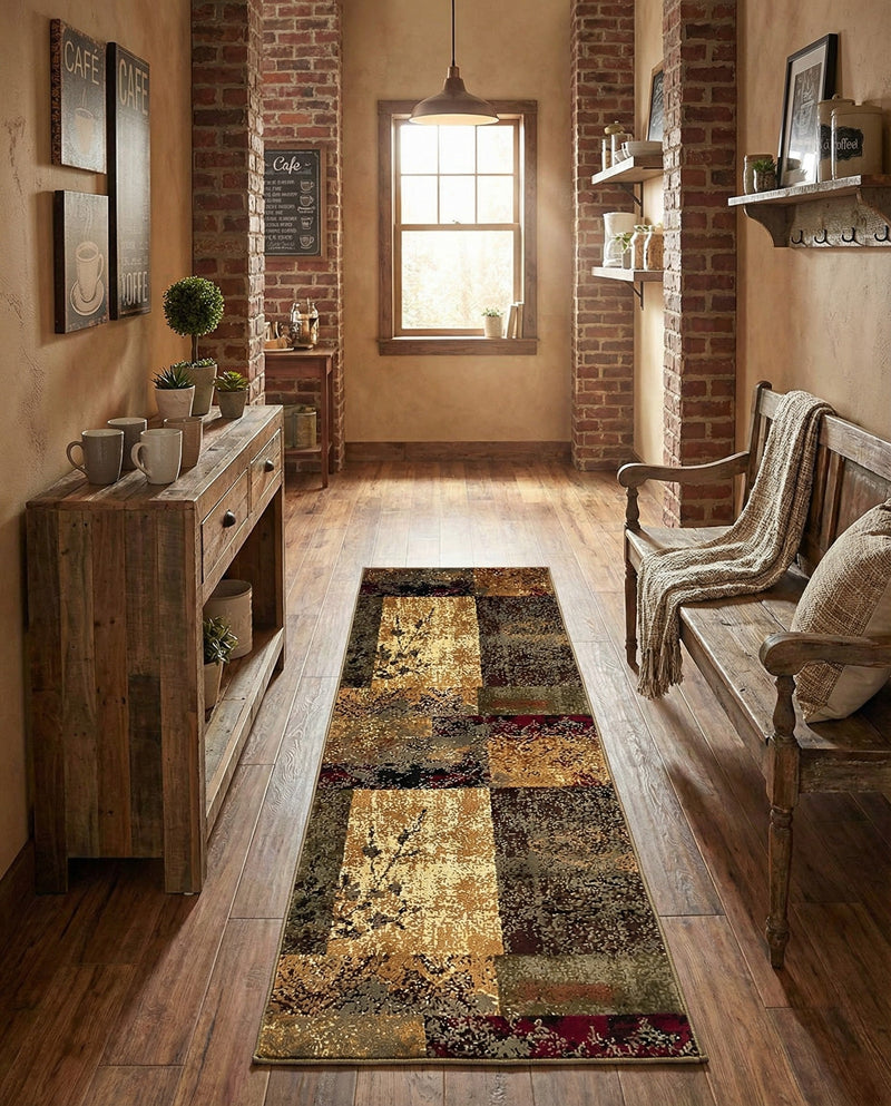 Bistro Lounge Collection Area Rug -  Lungo Runner Beige  lifestyle 33