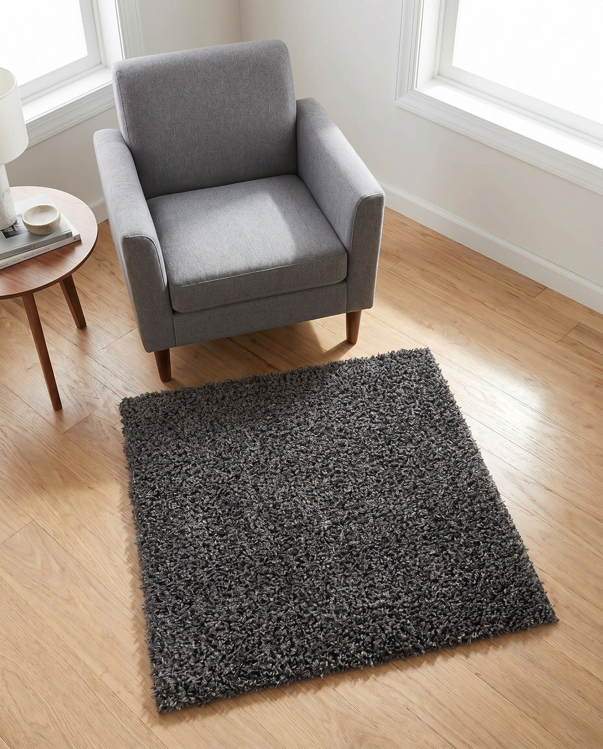 Alpine Plush Collection Area Rug -  Cortina (Peppercorn) Square Peppercorn  lifestyle 94