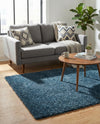 Alpine Plush Collection Area Rug -  Cortina (Marine Blue) Rectangle Marine Blue  lifestyle 4