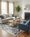 Savannah Elegance Collection Area Rug -  Riverfront Rectangle Gray  lifestyle 34