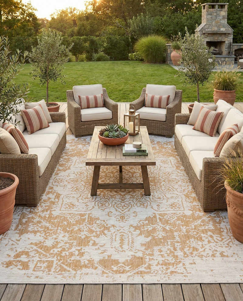 Urban Oasis Rugs Collection Area Rug -  Penthouse (Beige) Rectangle Beige  lifestyle 4