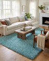 Alpine Plush Collection Area Rug -  Cortina (Aqua) Rectangle Aqua  lifestyle 6
