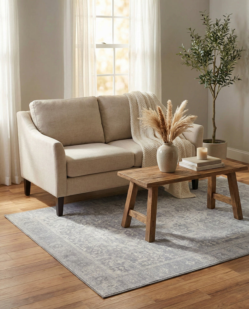 Heritage Elegance Collection Area Rug -  Windsor (Gray) Rectangle Gray  lifestyle 11