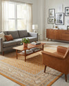 Soho Elegance Collection Area Rug -  Mercer (Orange) Rectangle Orange  lifestyle 20