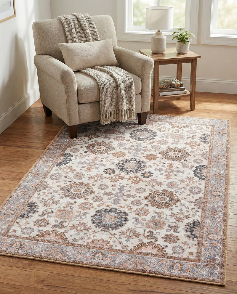 Heritage Elegance Collection Area Rug -  Himeji Rectangle Ivory  lifestyle 19