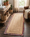 Woven Seaside Jute Collection Area Rug - Seabrook Runner Natural  lifestyle 29