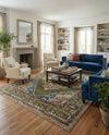 Savannah Soiree Collection Area Rug - Serengeti (Green) Rectangle Green  lifestyle 8