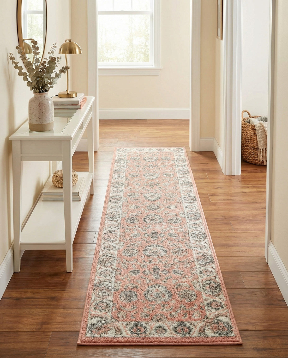 Adriana Terrace Collection Area Rug -  Positano (Rose) Runner Rose  lifestyle 66