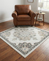 Beverly Grove Collection Area Rug - Melrose (Ivory) Square Ivory  lifestyle 60