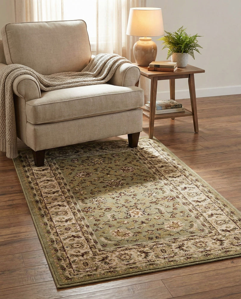 Jaipur Elegance Collection Area Rug -  Nahargarh (Green) Rectangle Green  lifestyle 20
