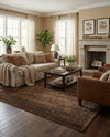 Horizon Collection Area Rug -  Apex (Brown) Rectangle Brown  lifestyle 22
