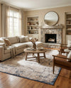 Coastal Manor Collection Area Rug -  Tidewater Rectangle Cream  lifestyle 5