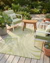 Urban Terrace Collection Area Rug - Soho Rectangle Green  lifestyle 30