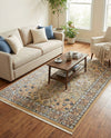 Persian Elegance Collection Area Rug -  Kerman (Beige) Rectangle Beige  lifestyle 12