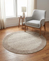 Studio Haven Collection Area Rug -  Conservatory (Beige) Round Beige  lifestyle 59