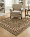 Jaipur Elegance Collection Area Rug -  Nahargarh (Green) Square Green  lifestyle 64