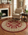 Jaipur Elegance Collection Area Rug -  Jantar Round Red  lifestyle 42