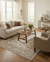 Horizon Collection Area Rug -  Meridian Rectangle Ivory  lifestyle 24