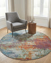 Arcadia Rugs Collection Area Rug -  Avalon Round Multi  lifestyle 39