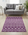 Marrakech Lattice Collection Area Rug - Medina (Violet) Rectangle Violet  lifestyle 9