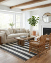 Tassel Trail Collection Area Rug - Pathway (Navy Blue) Rectangle Navy Blue  lifestyle 23