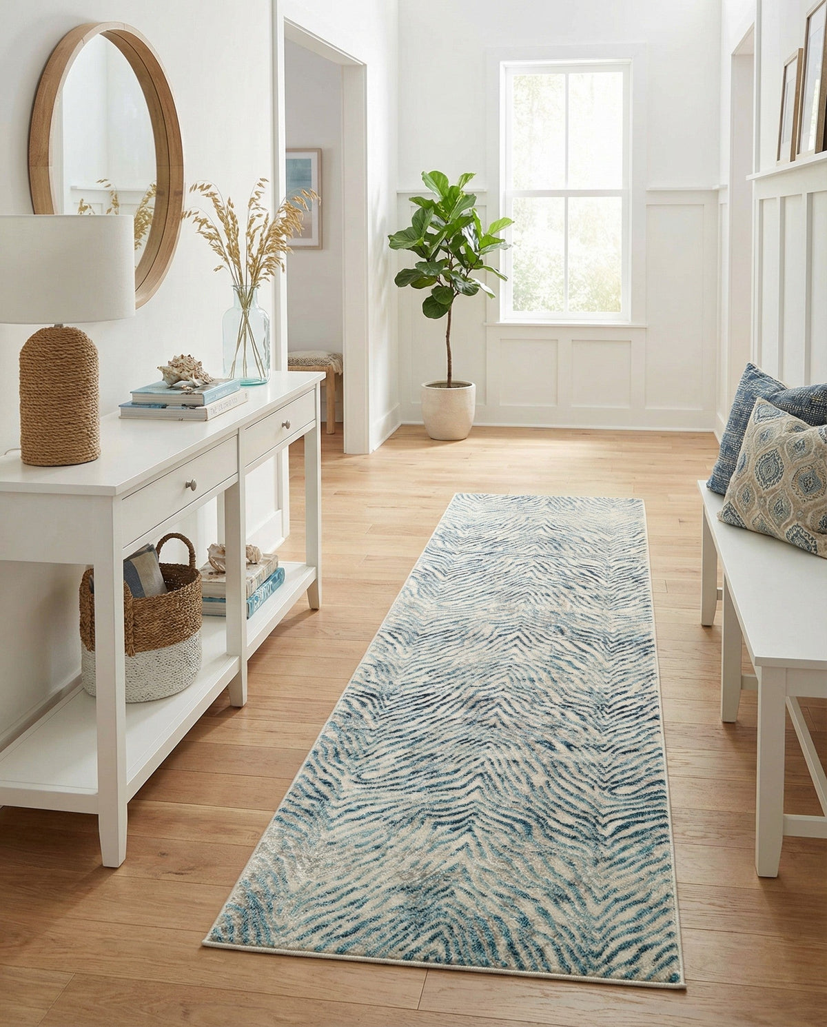 Bloomsbury Elegance Collection Area Rug -  Chelsea Runner Blue  lifestyle 84