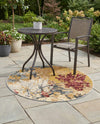 Urban Terrace Collection Area Rug -  Alcove Round Multi  lifestyle 66