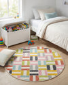 Wonder Tykes Collection Area Rug -  Kaleidoscope Round Multi  lifestyle 31