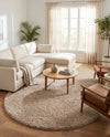 Alpine Plush Collection Area Rug -  Cortina (Linen) Oval Linen  lifestyle 51