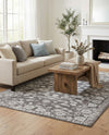 Charleston Elegance Collection Area Rug -  Seaport (Gray) Rectangle Gray  lifestyle 4