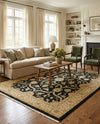 Chelsea Elegance Collection Area Rug -  Stockwell Rectangle Black  lifestyle 50