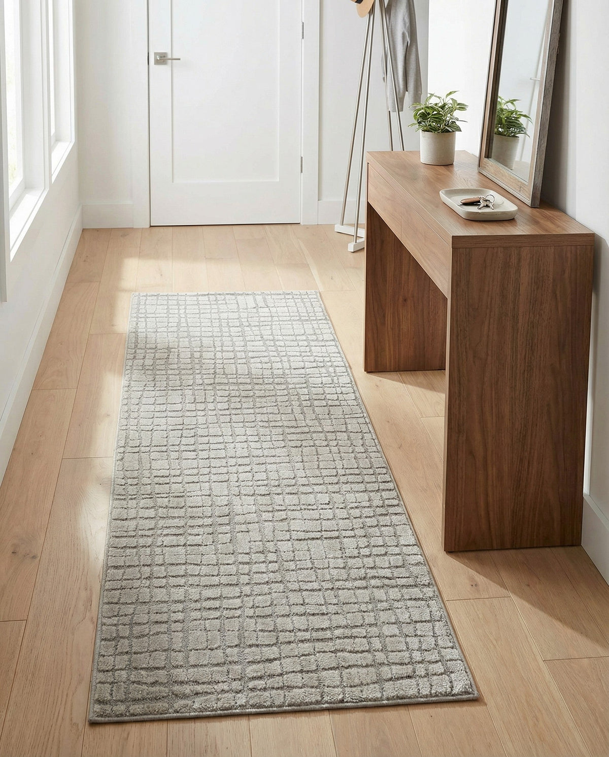 Haven Tapestry Collection Area Rug - WhisperingFalls Runner Twilight Stone Gray  lifestyle 86