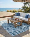 Seaside Haven Rugs Collection Area Rug -  Harbor Rectangle Blue  lifestyle 9