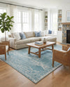 Dover Terrace Collection Area Rug -  Lagoon (Aqua) Rectangle Aqua  lifestyle 5