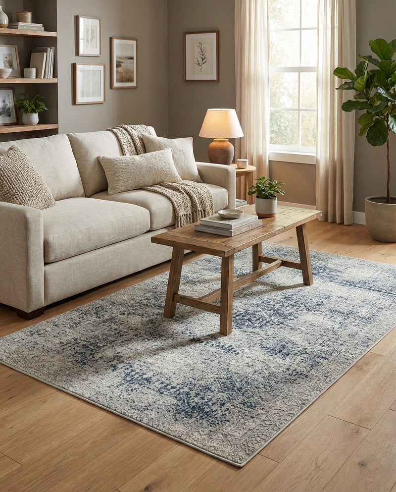Bloomsbury Elegance Collection Area Rug -  Pimlico Rectangle Blue  lifestyle 32