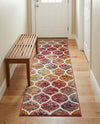 Trellis Mosaic Collection Area Rug -  Pergolatown (Multi) Runner Multi  lifestyle 58