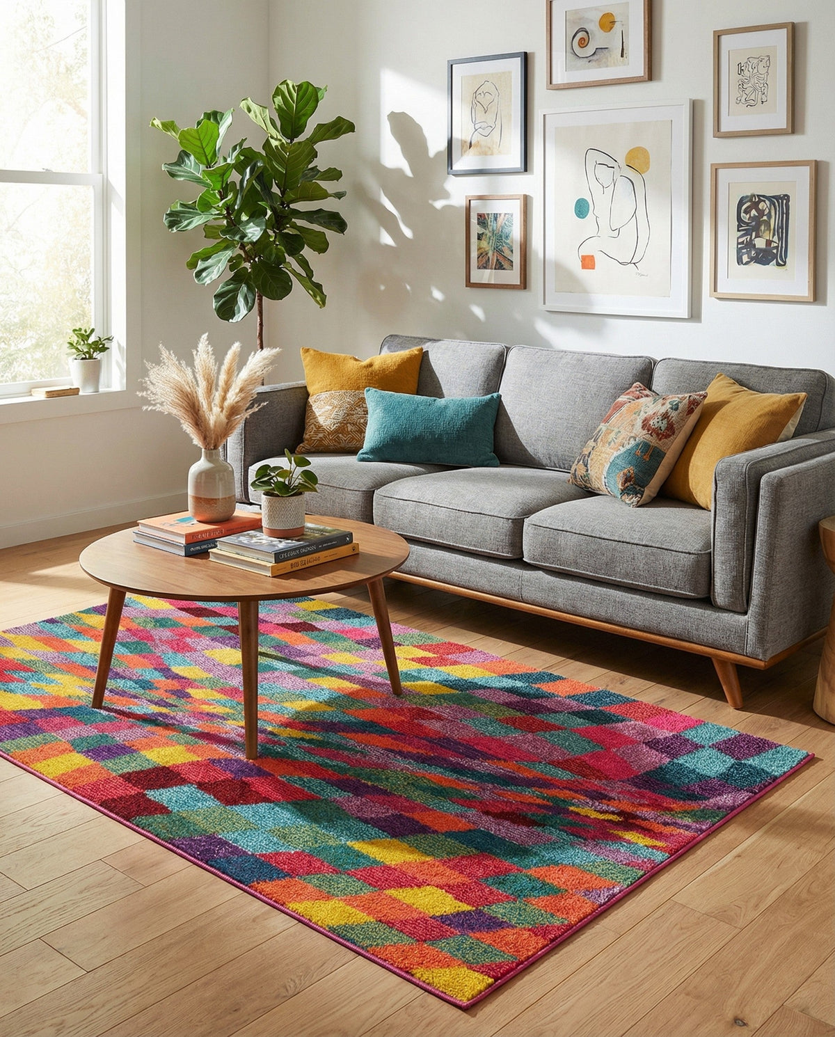 Marrakesh Elegance Collection Area Rug -  Tinghir Rectangle Multi  lifestyle 18