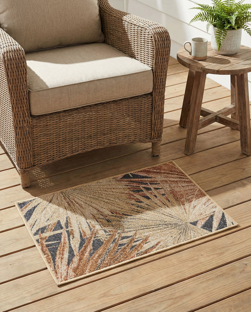 Seaside Blooms Collection Area Rug -  Avalon Rectangle Multi  lifestyle 25